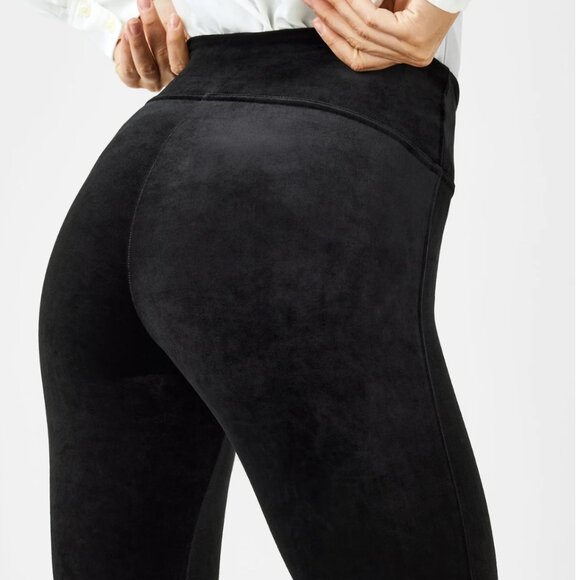 SPANX Pants - Spanx Women's Black Velvet Ankle Leggings ~ XS ~ Buttery Soft